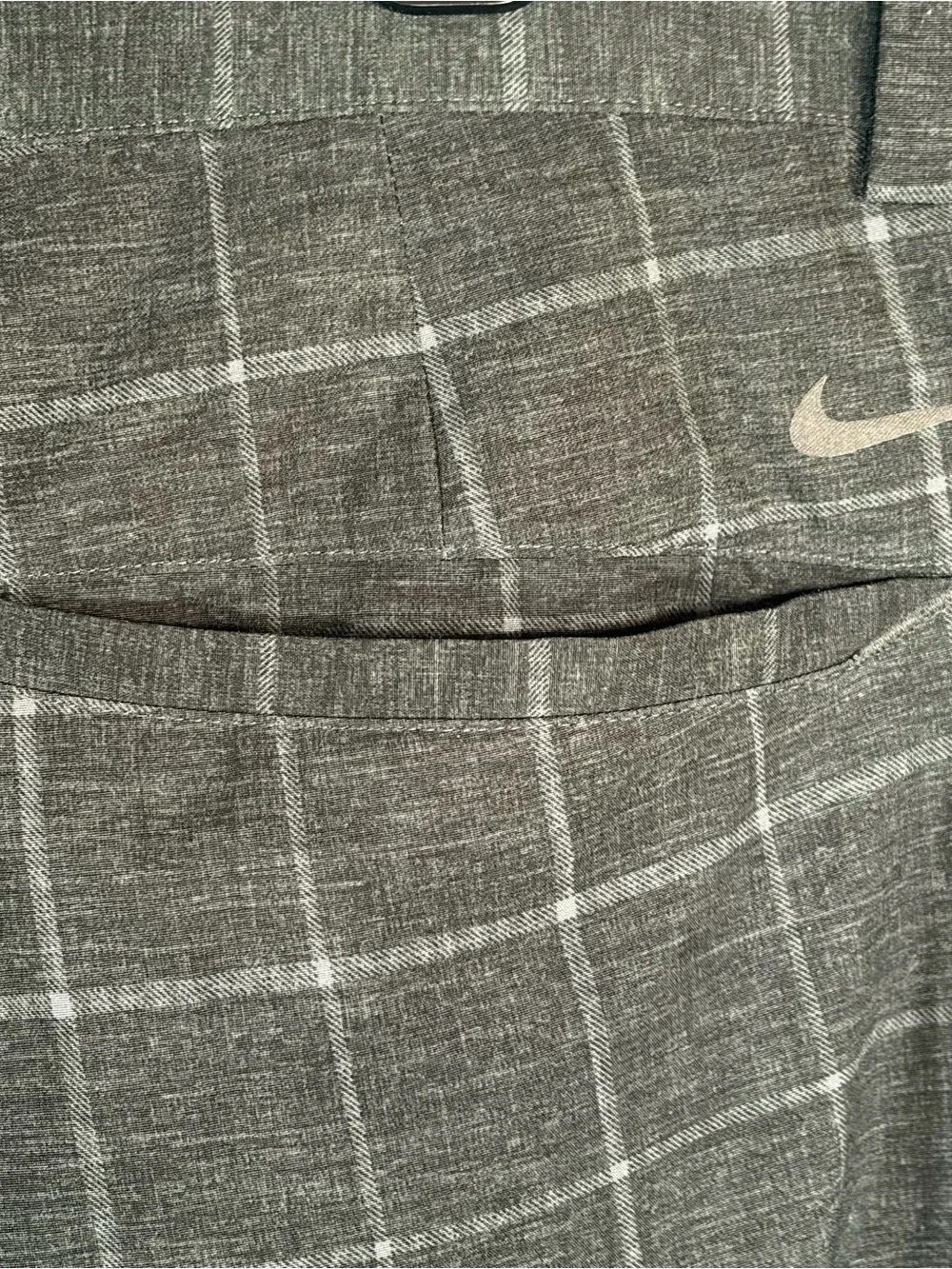 Nike Golf Men’s Tour Dri-Fit Performance Windowpane Pants Charcoal Gray 36 x 30